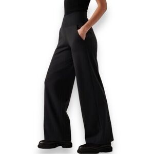 Athleta Venice High Rise Wide Leg All Way Stretch Black Size XL